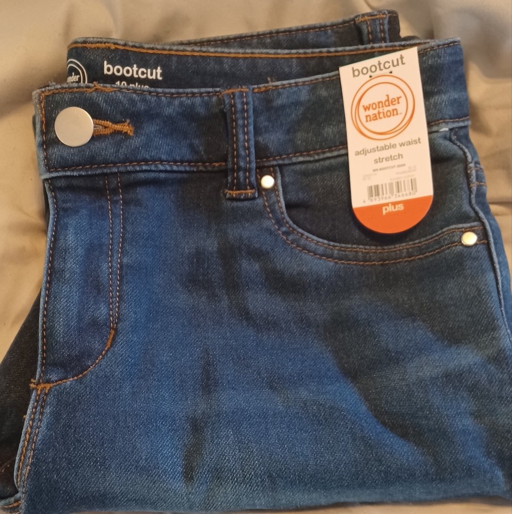 Wonder Nation Girls size 10 plus Jeans